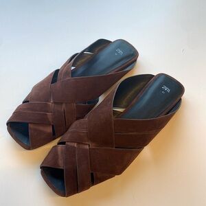 Real Suede Slides- Great Condition, Zara Spring 2024, size 41